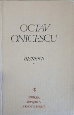 MEMORII VOL.1 SPRE REALIZAREA DEPLINA-OCTAV ONICESCU-223876 foto