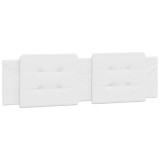 Perna pentru tablie pat, Zadar, alb, 183 cm, piele artificiala, DKD Home Decor