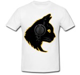 Cumpara ieftin Tricou &quot; Pisicia neagra cu casti &quot;