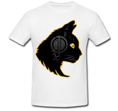 Tricou &amp;quot; Pisicia neagra cu casti &amp;quot; foto