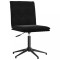 vidaXL Scaun de bucătărie, negru, catifea 4101273