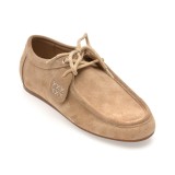 Mocasini GRYXX bej, 3157, din piele intoarsa