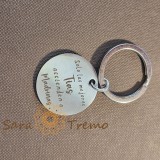 Breloc gravat din otel inoxidabil , , zSolo las mejores tias ascienden a madrinas, , cadou pentru nasa