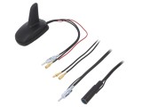 Antena Auto PER.PIC SHARK 15dBi AM DAB FM 5m 50&Omega; Neagră 5-12VDC