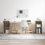 vidaXL Set comodă TV 2 pcs Stejar Artizanal 37 x 35 x 107 cm
