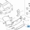 Spoiler bara spate ALFA ROMEO TONALE, 04.2022-, partea central, original, inferior,