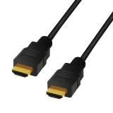 CABLU video LOGILINK, HDMI (T) la HDMI (T), 2m, conectori auriti, rezolutie maxima 8K (7680 x 4320) la 60 Hz, negru, &quot;CH0078&quot; (timbru verde 0.8 lei)