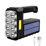 Lanterna de mana SD623, 8LED, COB, incarcare solara, USB, 20W
