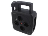 Prelungitor LOGILINK LPS504 cu 4 prize 16A și protecție la supratensiune
