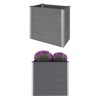 Strat Inaltat Gradina Gossi Gri 100x50x91cm WPC Rezistent Intemperii Jardiniera Flori Legume