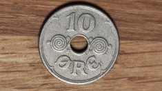 Danemarca - moneda de colectie - 10 ore 1937 semnatura N;GJ - raruta, superba !