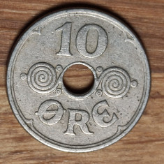 Danemarca - moneda de colectie - 10 ore 1937 semnatura N;GJ - raruta, superba !