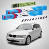 Cumpara ieftin Ștergătoare BMW Seria 1 Hatchback 5UȘI (E87) 2003-2007 | Set Față și Spate Flat Premium &ndash; TeamCar&reg;