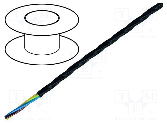 Cablu &Ouml;LFLEX&reg; HEAT 205 MC 3G1mm&sup2; litat Cu FEP negru LAPP