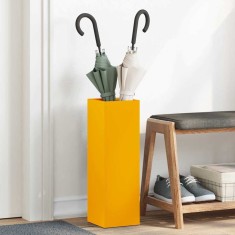 vidaXL Suport pentru umbrele Muștar 15.5 x 15.5 x 49 cm Oțel