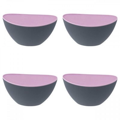 Set Boluri pentru Salata, 4 piese, 3.5 L, Plastic, Lila foto