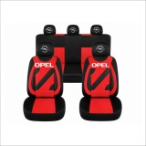 Set Huse Scaune Universale Nero Rosu Personalizate cu Opel