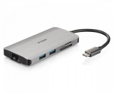 Hub USB DLINK DUB-M810, 8 porturi 3.0, gri