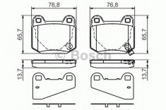 Set placute frana,frana disc MITSUBISHI LANCER Limuzina (CS, CT0) (2000 - 2016) BOSCH 0 986 494 229 foto