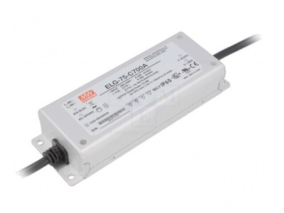 Alimentator LED 75W IP65 350-700mA foto