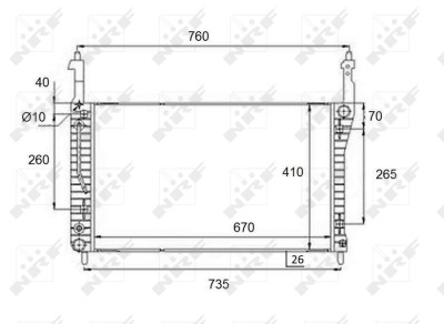 NRF 58509 Radiator, racire motor foto
