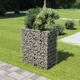 vidaXL Strat &icirc;nălțat gabion, 90x50x100 cm, oțel galvanizat 143568
