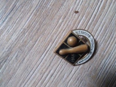 Insigna Sport RPR Campionatul Mondial de Popice foto