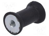 Atenuator vibrații ELESA GANTER M6 &Oslash;25mm H6mm gumă DVC.3