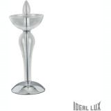 Veioza Casanova, 1 bec, dulie E14, D:150 mm, H:330 mm, Transparent, Ideal Lux