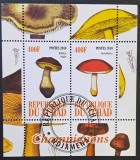 Ciuperci - Ciad 2010 - Coliță Set Complet 2 Timbre Champignons (Ștampilată / CTO) CP1_II