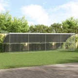 Cumpara ieftin Cusca pentru caini 4 buc. Argintiu 8 x 2 x 2 m Otel galvanizat