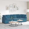 VidaXL Canapea modulară cu perne, albastru, catifea 3321278