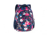 Rucsac pentru scoala cu 5 compartimente,model Teens Flowers,43x28x22 cm, Pulse