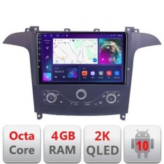 Navigatie Ford S-max 2006-2014 QLED 2K Octa core 4+32 DSP 360 Optic FHD internet gps radio carplay android auto KIT-smax-navi+EDT-E409-2K CarStore Tec