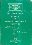 Mircea Ganga - Elemente de analiza matematica. Pentru clasa a XI-a, partea a