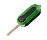 Set 2 bucati - Carcasa cheie Topautochei&amp;#174; compatibila cu Fiat 500 Panda Punto Bravo Stilo Ducato Citroen Jumper Peugeot Boxer, verde, 3 butoane