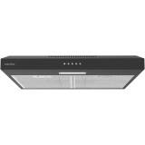 Hota traditionala Arctic AHS6122B, Putere de absorbtie 201 mc/h, Iluminare LED, 59.5 cm, Negru
