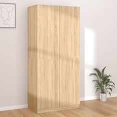 vidaXL Șifonier, culoare stejar sonoma, 90x52x200 cm, lemn prelucrat 800633