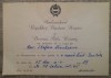 Invitatie Ambasadorul Rep. Pop. Ungare catre compozitorul Stefan Niculescu