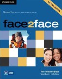 Face2face Pre-intermediate Workbook with Key - Paperback brosat - Nicholas Tims , With Chris Redston , Gillie Cunningham - Art Klett