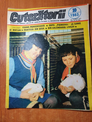 revista pentru copii - cutezatorii 10 martie 1983 foto