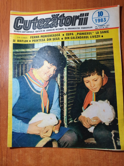 revista pentru copii - cutezatorii 10 martie 1983