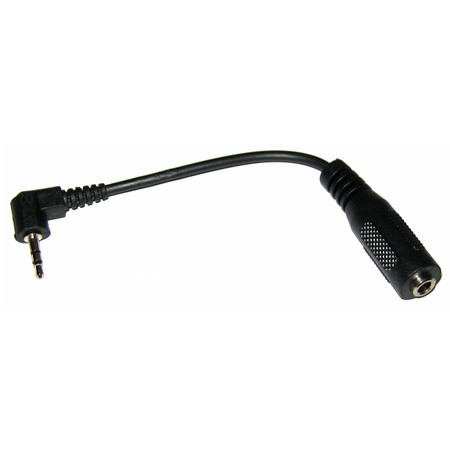 Cablu adaptor Jack 2.5 mm 90 grade la 3.5 mm mama pe fir 5cm negru ZLA0580