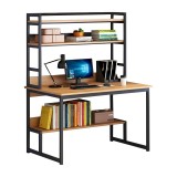 Cumpara ieftin Birou cu biblioteca Damp Pako World Natural 100x60x154 cm
