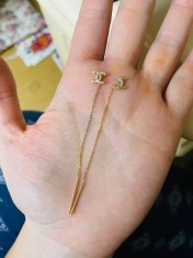 Cercei aur model chanel foto