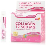 Colagen Marin Hidrolizat Lichid 12.500mg (Acid Hialuronic 50mg + Retinol 800mcg + Elastina 10mg + MSM 200mg + Zinc10 mg + Vitaminele C, B5, D3, K2) 20