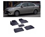 Covorase Cauciuc Premium Stil Tavita Toyota Corolla E170 2013-2018, Negru, Fara Miros