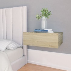 vidaXL Noptiere suspendate, stejar Sonoma, 40 x 30 x 15 cm, PAL