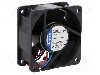 Ventilator 60x60x25mm, 24V DC, volum aer 56m3/h, EBM-PAPST - 614NGHH