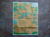 Hartă Turistică Vintage Leningrad (Sankt Petersburg) - Anul 1962, Ed. Lenizdat